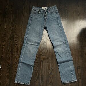 Dynamite Women's Straight Leg Blue Jeans